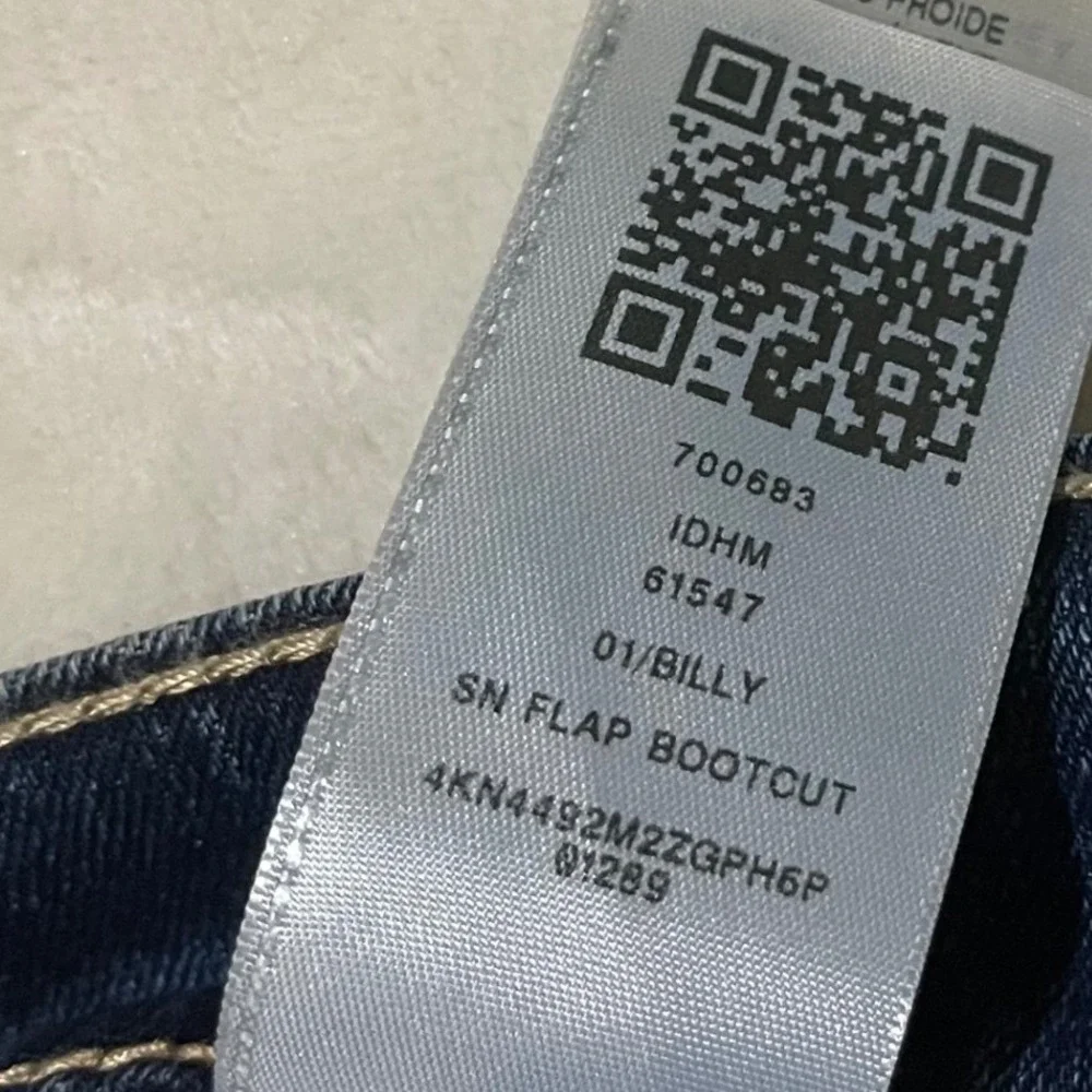 True Religion Billy SN Flap Relaxed Bootcut Jeans Mens Size 29 (30 x 33.5) Denim
